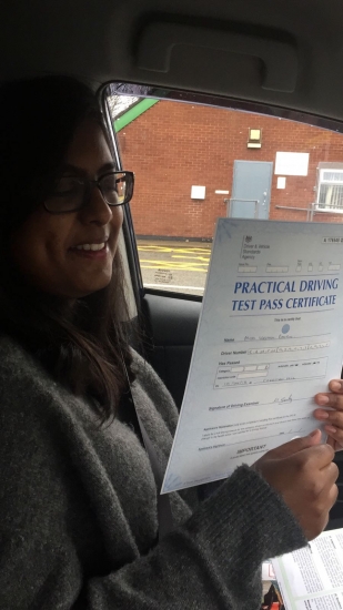 Congratulations to Urvashi passing her driving test with L-Team driving school for the first time!! #passed#driving#learner🏆 #manchester#drivinglessons #help #learning #cars Call us know to get booked in on 0333 240 6430<br />
<br />
PASS IN APRIL 2018