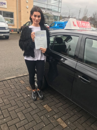 Congratulations to Chloe passing her driving test with <br />
L-Team driving school for the first time!! #passed#driving#learner🏆 #manchester#drivinglessons #help #learning #cars Call us know to get booked in on 0333 240 6430<br />
<br />
PASS IN APRIL 2018