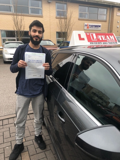 Congratulations to Zain passing his driving test with <br />
L-Team driving school for the first time!! #passed#driving#learner🏆 #manchester#drivinglessons #help #learning #cars Call us know to get booked in on 0333 240 6430<br />
<br />
PASS IN APRIL 2018
