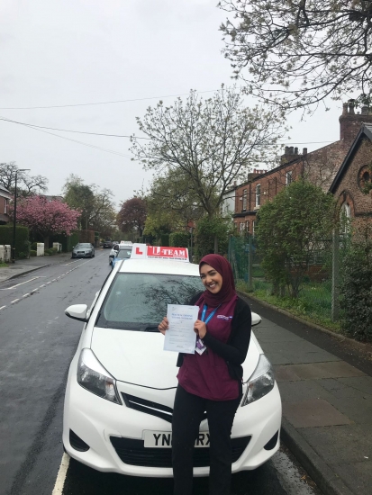 Congratulations to AWA passing her driving test with <br />
L-Team driving school for the first time!! #passed#driving#learner🏆 #manchester#drivinglessons #help #learning #cars Call us know to get booked in on 0333 240 6430<br />
<br />
<br />
PASS IN APRIL 2018