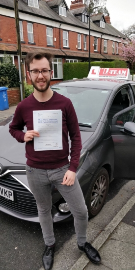 Congratulations to Jake passing his driving test with <br />
L-Team driving school for the first time!! #passed#driving#learner🏆 #manchester#drivinglessons #help #learning #cars Call us know to get booked in on 0333 240 6430<br />
<br />
<br />
PASS IN MAY 2018