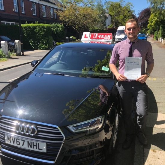 Congratulations to Jason passing his driving test with <br />
L-Team driving school for the first time!! #passed#driving#learner🏆 #manchester#drivinglessons #help #learning #cars Call us know to get booked in on 0333 240 6430<br />
<br />
<br />
PASSED MAY 2018🏆