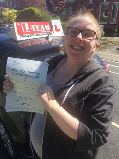 Congratulations to Ellesse passing her driving test with <br />
L-Team driving school for the first time!! #passed#driving#learner🏆 #manchester#drivinglessons #help #learning #cars Call us know to get booked in on 0333 240 6430<br />
<br />
<br />
PASSED MAY 2018🏆