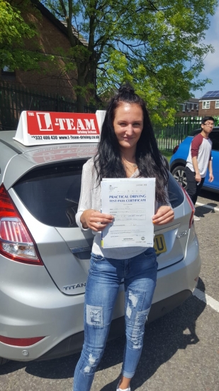 Congratulations to Tiffany passing her driving test with <br />
L-Team driving school for the first time!! #passed#driving#learner🏆 #manchester#drivinglessons #help #learning #cars Call us know to get booked in on 0333 240 6430<br />
<br />
<br />
PASSED MAY 2018🏆