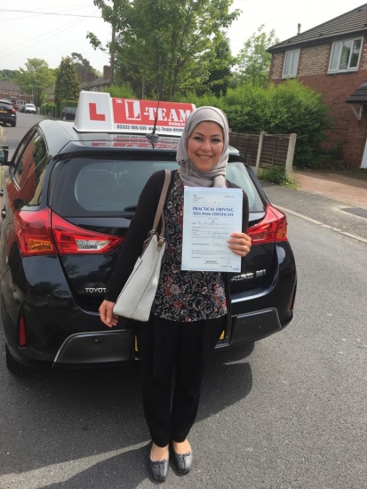 Congratulations to Hend passing her driving test with <br />
L-Team driving school for the first time!! #passed#driving#learner🏆 #manchester#drivinglessons #help #learning #cars Call us know to get booked in on 0333 240 6430<br />
<br />
<br />
PASSED MAY 2018🏆