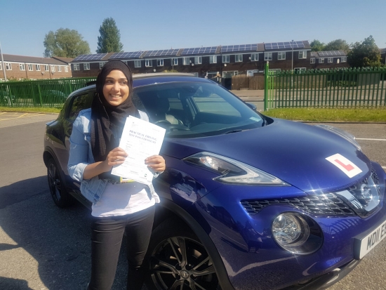 Congratulations to Nafeesa passing her driving test with <br />
L-Team driving school for the first time!! #passed#driving#learner🏆 #manchester#drivinglessons #help #learning #cars Call us know to get booked in on 0333 240 6430<br />
<br />
<br />
PASSED MAY 2018🏆