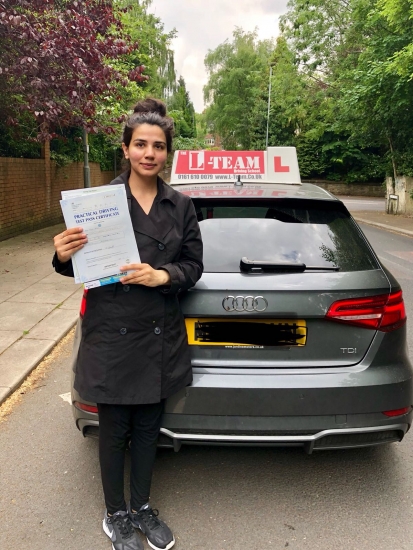Congratulations to Hira passing her driving test with <br />
L-Team driving school for the first time!! #passed#driving#learner🏆 #manchester#drivinglessons #help #learning #cars Call us know to get booked in on 0333 240 6430<br />
<br />
<br />
PASSED MAY 2018🏆