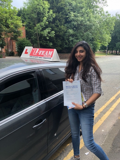 Congratulations to Naima passing her driving test with L-Team driving school for the first time!! #passed#driving#learner🏆 #manchester#drivinglessons #help #learning #cars Call us now to get booked in on 0333 240 6430<br />
<br />
PASSED JUNE 2018🏆