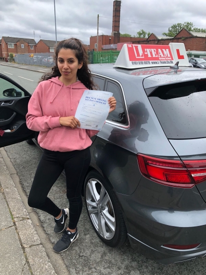Congratulations to Faeza passing her driving test with L-Team driving school for the first time!! #passed#driving#learner🏆 #manchester#drivinglessons #help #learning #cars Call us now to get booked in on 0333 240 6430<br />
<br />
PASSED JUNE 2018 🏆