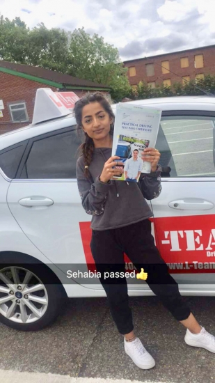 Congratulations to Sehabia passing her driving test with L-Team driving school for the first time!! #passed#driving#learner🏆 #manchester#drivinglessons #help #learning #cars Call us now to get booked in on 0333 240 6430<br />
<br />
PASSED JUNE 2018 🏆