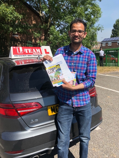 Congratulations to Farhan passing his driving test with L-Team driving school for the first time!! #passed#driving#learner🏆 #manchester#drivinglessons #help #learning #cars Call us now to get booked in on 0333 240 6430<br />
<br />
PASSED JUNE 2018 🏆