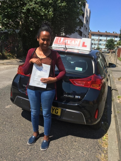 Congratulations to Alganesh passing her driving test with L-Team driving school for the first time!! #passed#driving#learner🏆 #manchester#drivinglessons #help #learning #cars Call us now to get booked in on 0333 240 6430<br />
<br />
PASSED JULY 2018 🏆