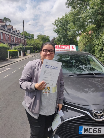 Congratulations to Rabina passing her driving test with L-Team driving school for the first time!! #passed#driving#learner🏆 #manchester#drivinglessons #help #learning #cars Call us now to get booked in on 0333 240 6430PASSED JULY 2018 🏆