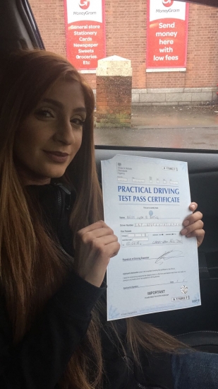 Congratulations to Iqra passing her driving test with <br />
<br />
L-Team driving school for the first time!! #passed#driving#learner #manchester#drivinglessons #help #learning #cars Call us know to get booked in on 0161 610 0079<br />
<br />

<br />
<br />
PASS IN JANUARY 2018