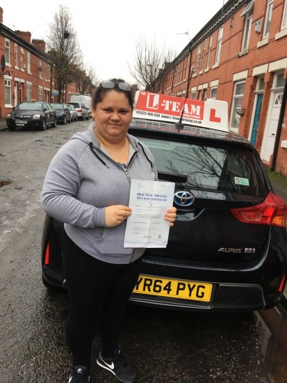 Congratulations to Vioeleta passing her driving test with L-Team driving school for the first time!! #passed#driving#learner #manchester#drivinglessons #help #learning #cars Call us know to get booked in on 0161 610 0079<br />
<br />

<br />
<br />

<br />
<br />
PASS IN JANUARY 2018