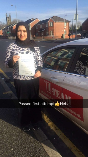 Congratulations to Heba passing her driving test with<br />
<br />
 L-Team driving school for the first time!! #passed#driving#learner #manchester#drivinglessons #help #learning #cars  Call us know to get booked in on 0161 610 0079<br />
<br />

<br />
<br />
PASS IN JANUARY 2018