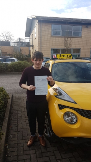 Congratulations to James passing his driving test with <br />
<br />
L-Team driving school for the first time!! #passed#driving#learner #manchester#drivinglessons #help #learning #cars  Call us know to get booked in on 0161 610 0079<br />
<br />

<br />
<br />
PASS IN FEBRUARY 2018