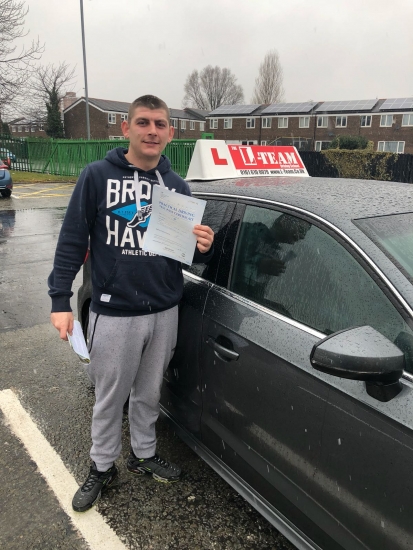 Congratulations to Aaron passing his driving test with <br />
<br />
L-Team driving school for the first time!! #passed#driving#learner #manchester#drivinglessons #help #learning #cars Call us know to get booked in on 0161 610 0079<br />
<br />

<br />
<br />
PASS IN MARCH 2018