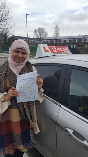 Congratulations to Miriam passing her driving test with  L-Team driving school for the first time!! #passed#driving#learner #manchester#drivinglessons #help #learning #cars Call us know to get booked in on 0161 610 0079