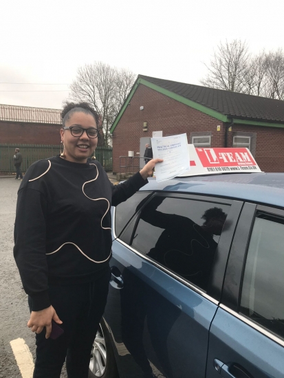 Congratulations to Jade passing her driving test with<br />
<br />
 L-Team driving school for the first time!! #passed#driving#learner #manchester#drivinglessons #help #learning #cars Call us know to get booked in on 0161 610 0079<br />
<br />

<br />
<br />
PASS IN JANUARY 2018