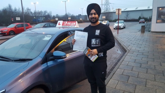 Congratulations to AJIT passing his driving test with<br />
<br />
 L-Team driving school for the first time!! #passed#driving#learner #manchester#drivinglessons #help #learning #cars  Call us know to get booked in on 0161 610 0079<br />
<br />

<br />
<br />
PASS IN DECEMBER 2017