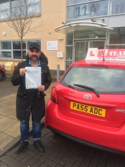Congratulations to Taz passing his driving test with<br />
<br />
 L-Team driving school for the first time!! #passed#driving#learner #manchester#drivinglessons #help #learning #cars Call us know to get booked in on 0161 610 0079<br />
<br />

<br />
<br />
PASS IN JANUARY 2018