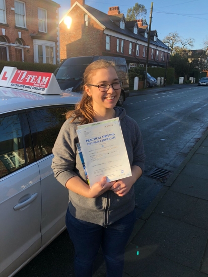 Congratulations to Charlotte passing her driving test with L-Team driving school for the first time!! #passed#driving#learner #manchester#drivinglessons #help #learning #cars  Call us know to get booked in on 0161 610 0079<br />
<br />

<br />
<br />
PASS IN FEBRUARY 2018