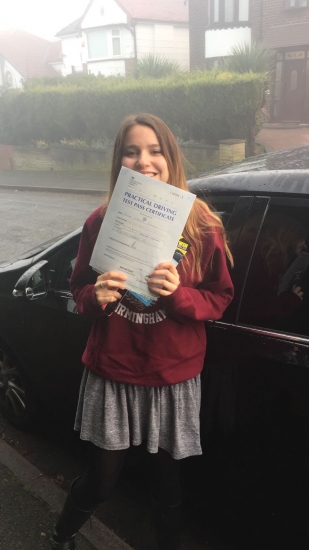 Congratulations to Olivia passing her driving test with     L-Team driving school for the first time!! #passed#driving#learner #manchester#drivinglessons #help #learning #cars  Call us know to get booked in on 0161 610 0079<br />
<br />

<br />
<br />

<br />
<br />
PASS IN DECEMBER 2017