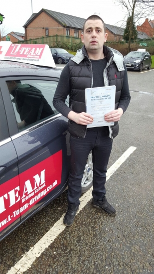 Just like to say tal the driving instructor from Lteam Manchester best I know of I sat with a few different instructors and not one of them taught me how tal did supported me every step of the way made me confident behind the wheel I passed my test first time wouldnacute;t of been able to do it without tal Iacute;d highly recommend him to anyone one of the best instructors Iacute;ve ever sa
