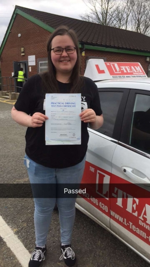 Congratulations to Lauren passing her driving test with <br />
<br />
L-Team driving school for the first time!! #passed#driving#learner #manchester#drivinglessons #help #learning #cars Call us know to get booked in on 0161 610 0079<br />
<br />

<br />
<br />
PASS IN MARCH 2018