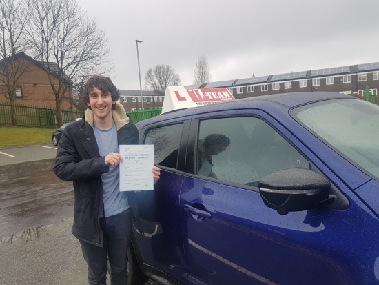 Congratulations to Josh passing his driving test with <br />
<br />
L-Team driving school for the first time!! #passed#driving#learner #manchester#drivinglessons #help #learning #cars Call us know to get booked in on 0161 610 0079<br />
<br />

<br />
<br />
PASS IN MARCH 2018