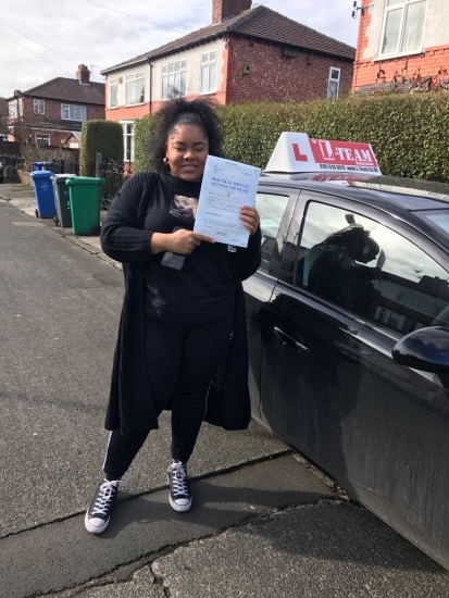 Congratulations to Rakaya passing her driving test with L-Team driving school for the first time!! #passed#driving#learner #manchester#drivinglessons #help #learning #cars Call us know to get booked in on 0161 610 0079<br />
<br />

<br />
<br />
PASS IN MARCH 2018