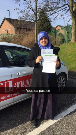 Congratulations to Rouaida passing her driving test with L-Team driving school for the first time!! #passed#driving#learner #manchester#drivinglessons #help #learning #cars Call us know to get booked in on 0161 610 0079<br />
<br />

<br />
<br />
PASS IN MARCH 2018