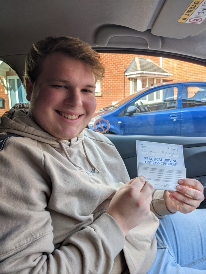 Aaron Parker-Routh<br />
Congratulations<br />
to Aaron on passing his test First Time Today Tuesday 14th March 2023 .at Bletchley Test Centre with some help from Vicky our Automatic Instructor at Milton Keynes school of motoring, wish Aaron all the very best for his driving and thank you for using Milton Keynes school of motoring as your training provider.<br />
www.mksom.com.<br />
Both Female and Male instructors,