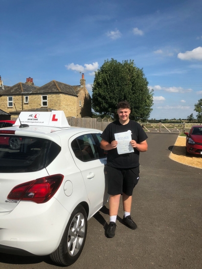Congratulations to Zak Young from Upware who passed 1st time at Cowley Road in Cambridge on the 21-8-18 with only 1 driving fault after taking driving lessons with MR.L Driving School.