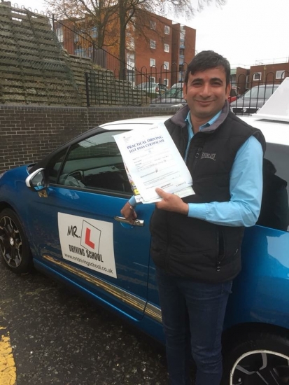 Congratulations to Gajendra Singh from Newmarket who passed with just 3df’s on the 16-11-17 in Cambridge after taking driving lessons with MRL Driving School