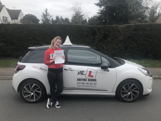 A MASSIVE well done and congratulations to Lucy-Marie Bell who went and passed her driving test not only 1st time but with ZERO driving faults! Lucy passed in Cambridge on the 22-3-18.