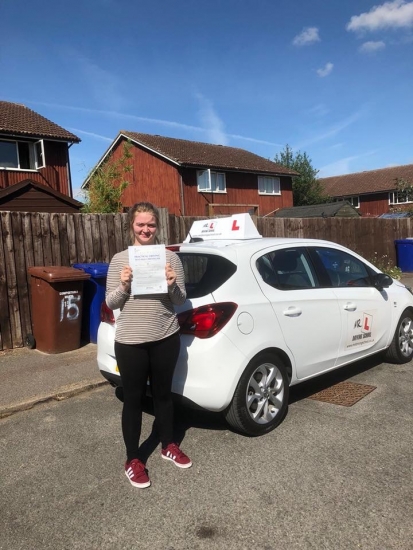 Congratulations to Shannon Roper from Newmarket who passed 1st time in Cambridge with just 1 minor fault on the 1-8-18 after taking driving lessons with MR.L Driving School.
