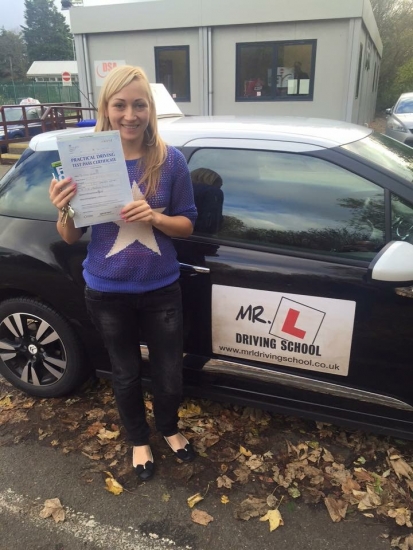 Congratulations to Dace Suduka from Waterbeach who passed 1st time in Cambridge on the 16-11-15 after taking driving lessons with MRL Driving School