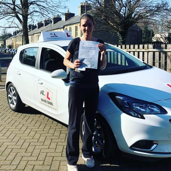Congratulations to Tracy Hardman who passed in Cambridge on the 27-2-19 after taking driving lessons with MR.L Driving School.