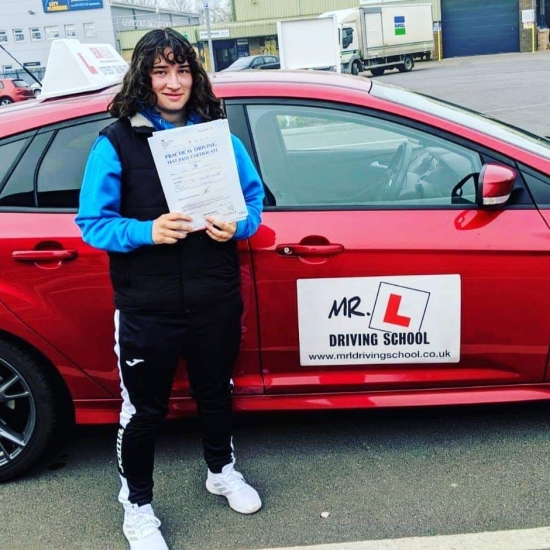 Congratulations to Kirsty who passed in Cambridge on the 18-4-19 after taking driving lessons with MR.L Driving School.<br />
<br />
www.mrldrivingschool.co.uk