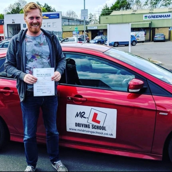 Congratulations to Phillip Dexter from Cambridge who passed 1st time on the 7-5-19 after taking driving lessons with MR.L Driving School.
