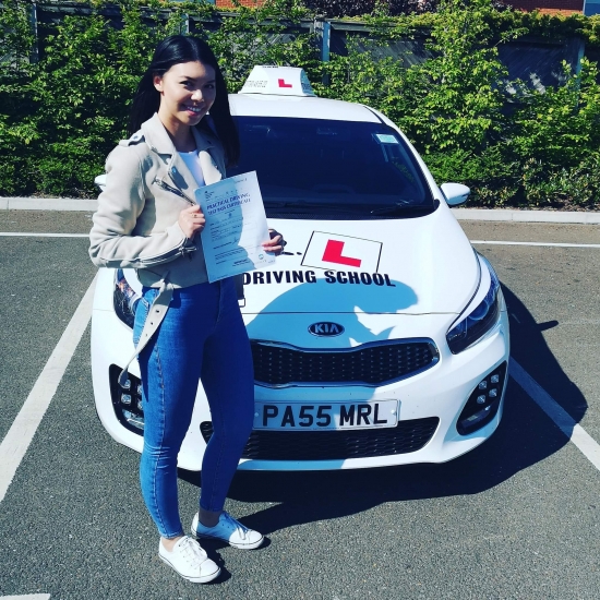 Congratulations to Desire from Newmarket who passed on the 14-5-19 in Cambridge after taking driving lessons with MR.L Driving School. Having been unsuccessful on a number of occasions we´re delighted to say Desire passed at the 1st attempt with us!