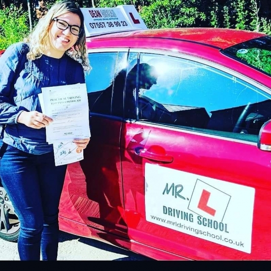 Congratulations to Lilian from Newmarket who passed in Cambridge on the 3-7-19 after taking driving lessons with MR.L Driving School.