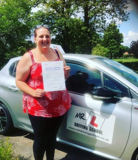 Congratulations to Kylie Cooper from Swaffham Bulbeck who passed on the 11-7-19 after taking driving lessons with MR.L Driving School.