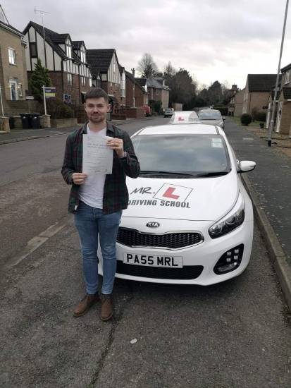 Congratulations to Sam Uff from Newmarket who passed in Cambridge after taking driving lessons with MR.L Driving School.
