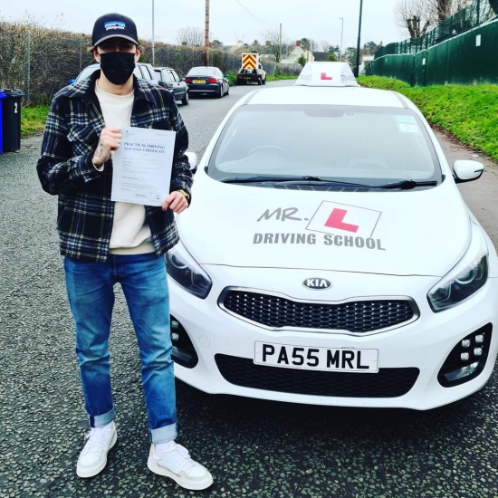 Congratulations to Callum More from Newmarket who passed his driving test 1st time in Cambridge on the 10-12-20 after taking driving lessons with MR.L Driving School.