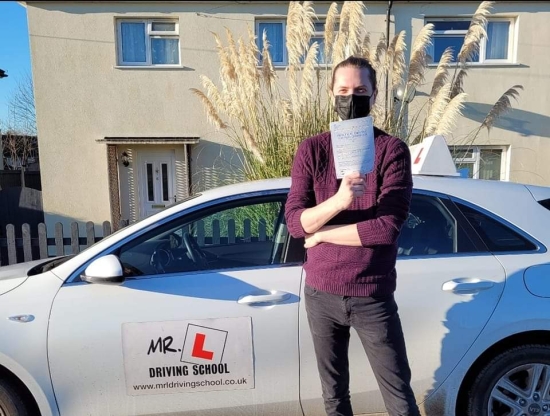 Congratulations to Hayden Fuller from Burwell who passed his driving test with 0 driving faults in Cambridge on the 13-1-22 after taking driving lessons with MR.L Driving School.