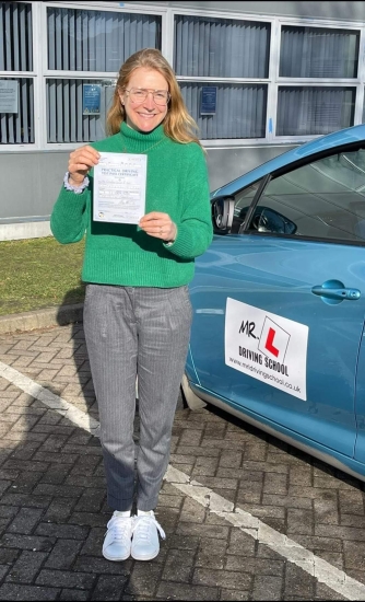 Congratulations to Catherine Fast who passed her automatic driving test in Cambridge on the 8-2-22 after taking driving lessons with MR.L Driving School.