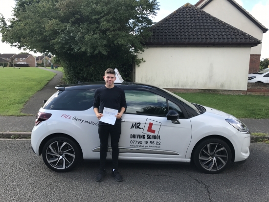 Congratulations to Toby Swann from Milton who passed 1st time in Cambridge on the 18-8-17 after taking driving lessons with MRL Driving School